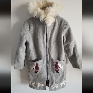 Vintage Inuit Embroidered Wool Parka